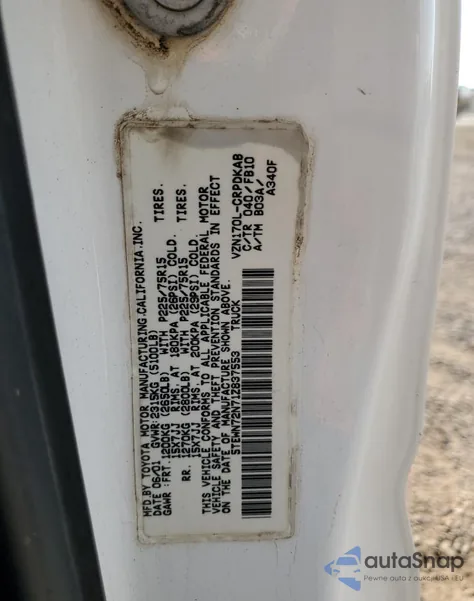 2001 Toyota Tacoma Xtracab from USA, damaged, VIN 5TEWN72N71Z837553